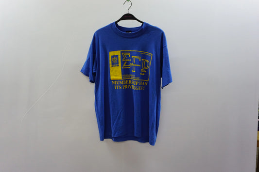 Vintage Best/Screen Stars Blue Single Stitch Tee-Shirt - 90s