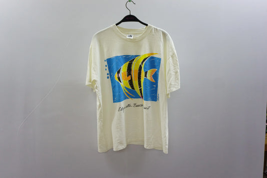 Vintage White Fish Tee-Shirt - 90s