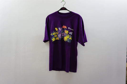 Vintage Best/Screen Stars Purple Single Stitch Tee-Shirt - 90s