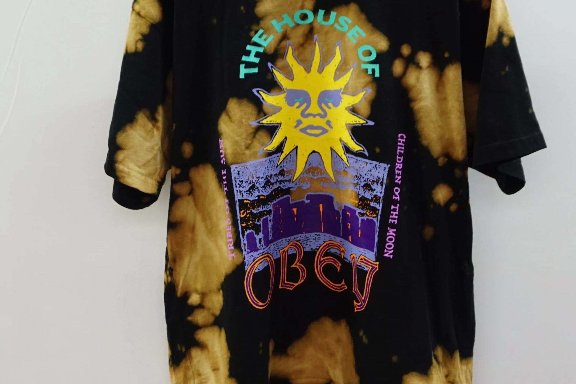 Vintage Obey Black Sun Tee-Shirt Center