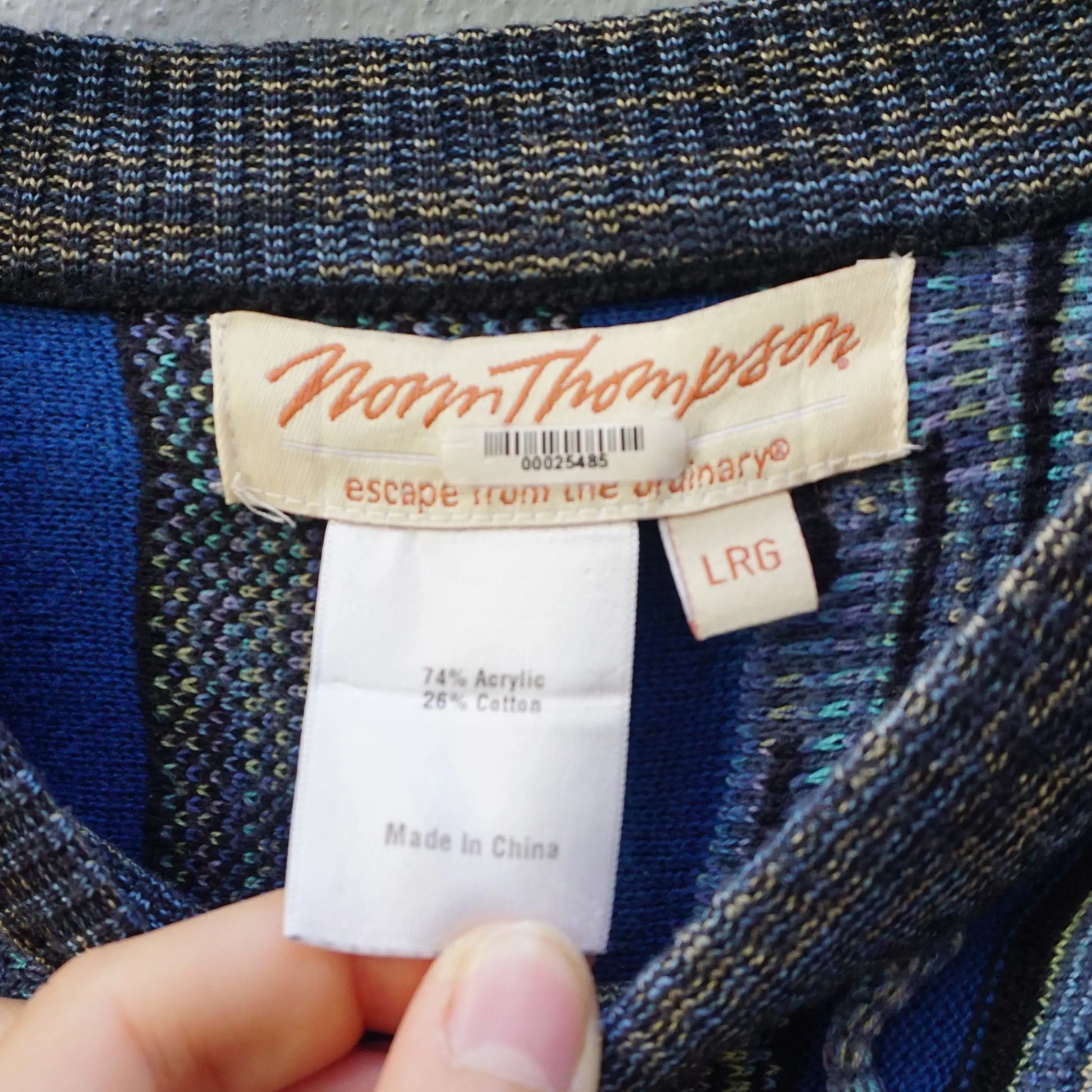 Vintage NormThompson Blue Sweater