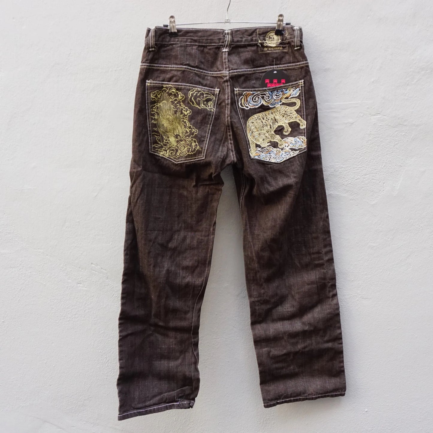 Vintage IV Fattherz Brown Tiger Baggy Pants