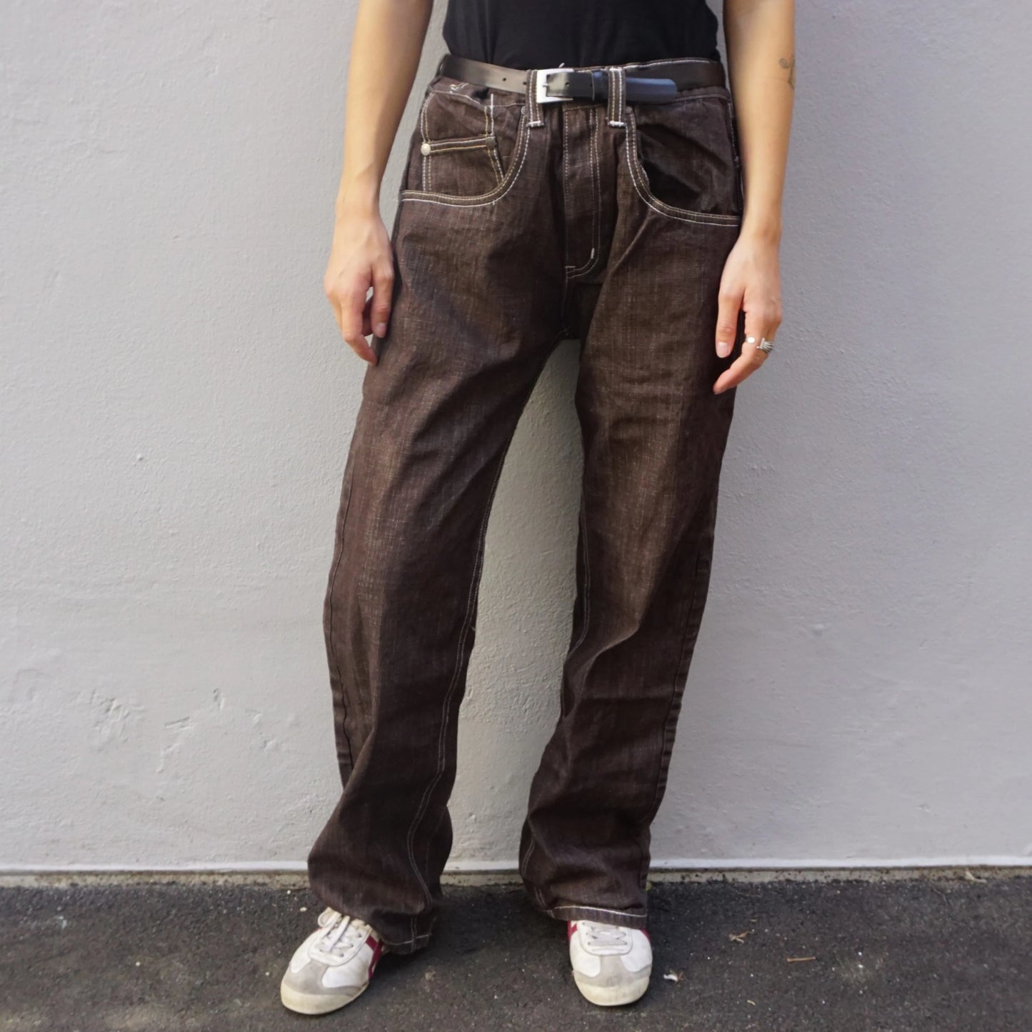 Vintage IV Fattherz Brown Tiger Baggy Pants