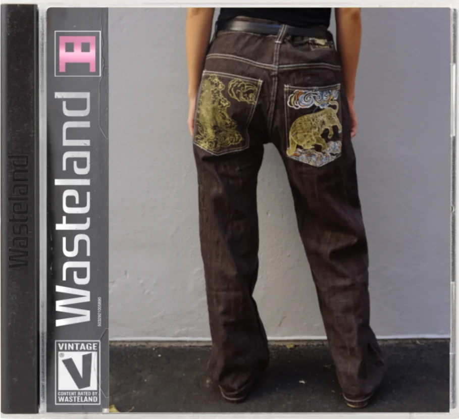 Vintage IV Fattherz Brown Tiger Baggy Pants