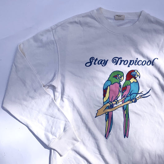 Stay Tropicool White Sweatshirt