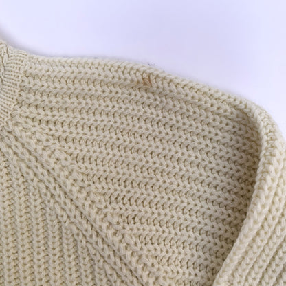 White/Beige Sweater