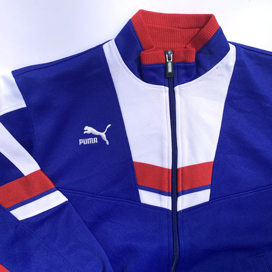 Red and Blue Puma Track Suit