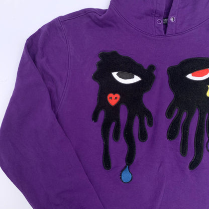 Purple Faces Hoodie