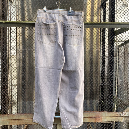 Fubu Grey Holes Baggie Pants