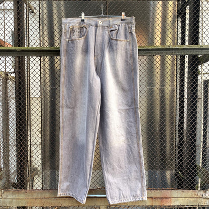 Fubu Grey Holes Baggie Pants