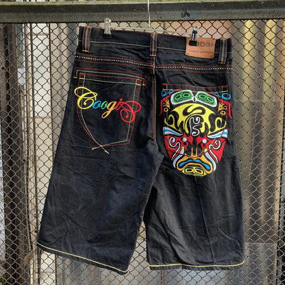 Coogi Rainbow Tribal Face Shorts