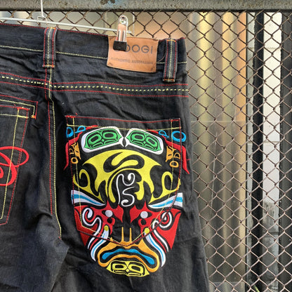 Coogi Rainbow Tribal Face Shorts