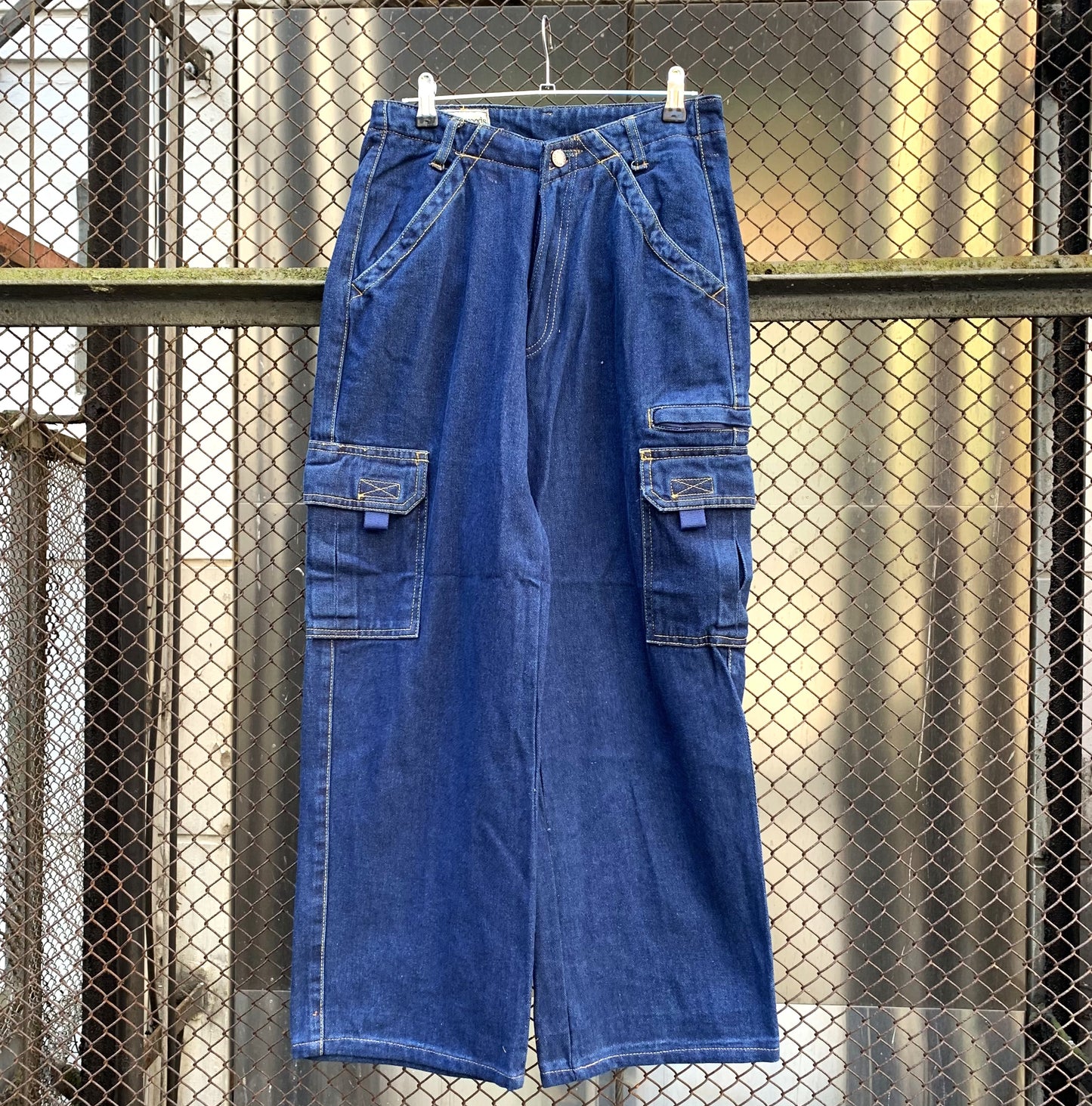 Denim Cargo Pants