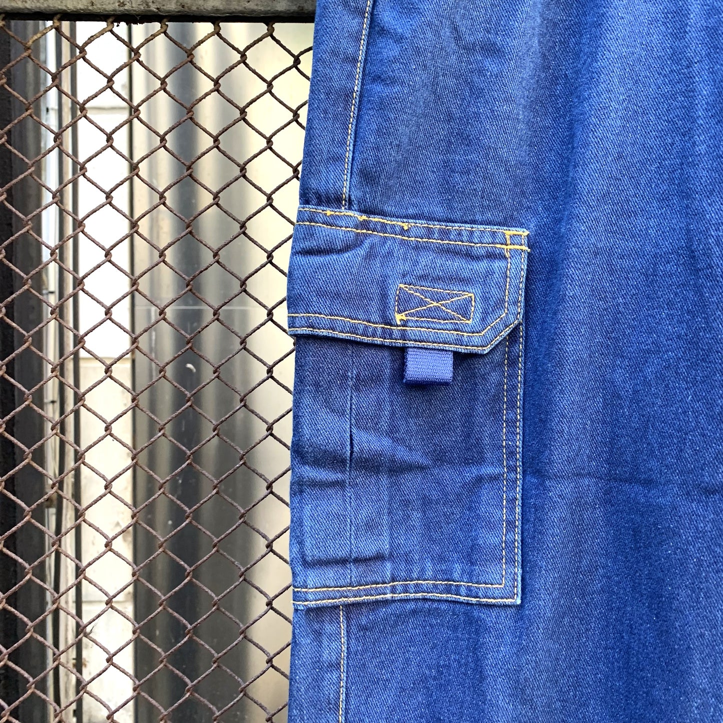 Denim Cargo Pants