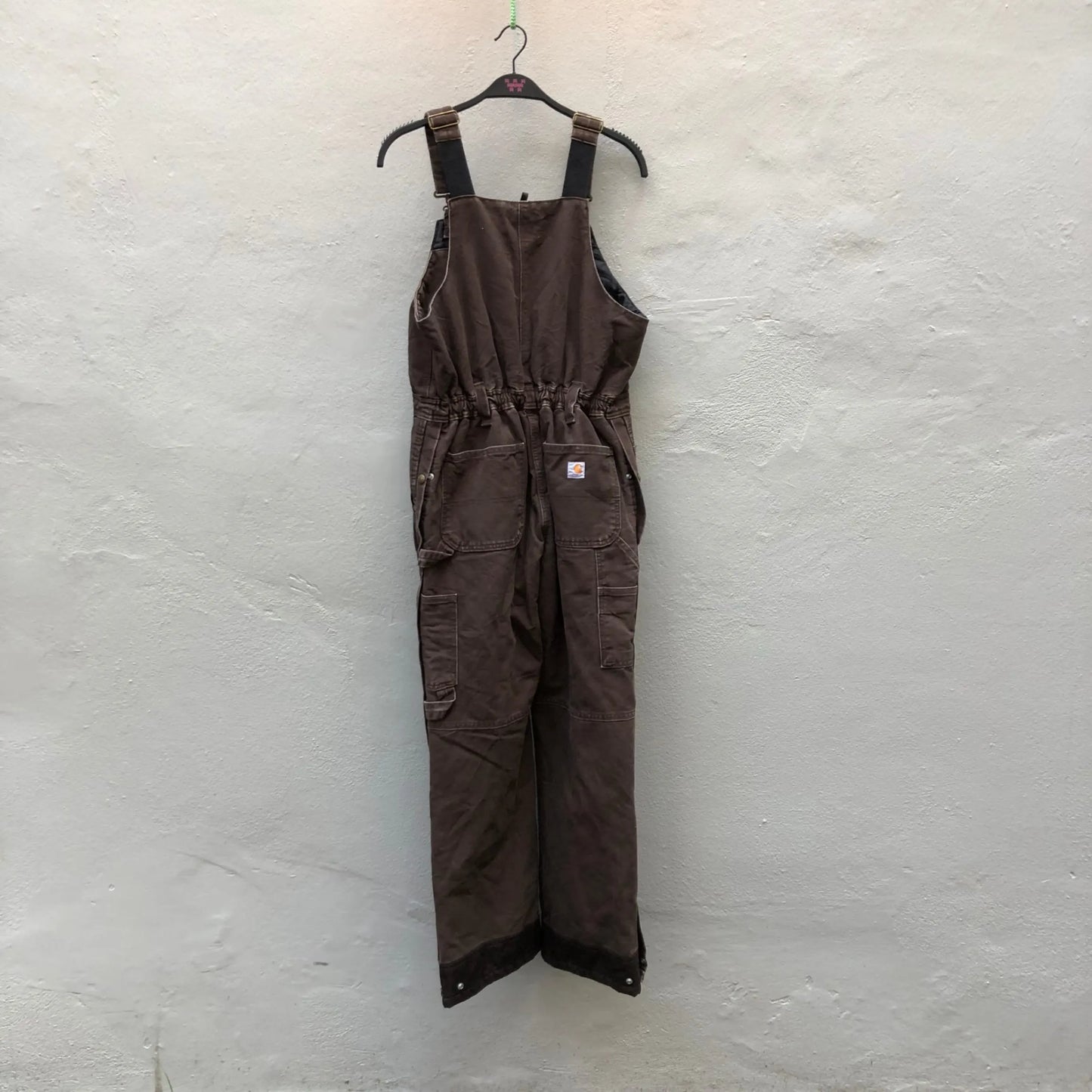 Vintage Wasteland Brown Padded Overalls