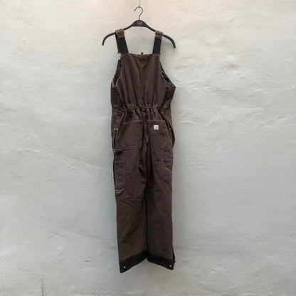 Vintage Wasteland Brown Padded Overalls