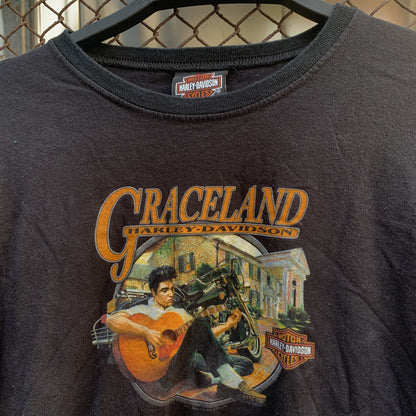 Elvis Presley Graceland Harley Davidson Tee-Shirt