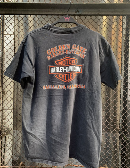 Golden Gate and Eagle Harley Davidson Tee-Shirt