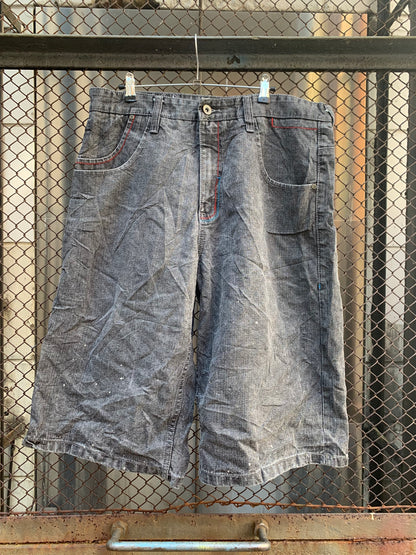 Southpole Skull Grey Shorts