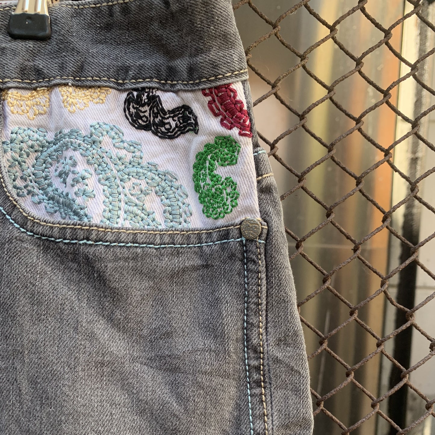 Coogi with Embroidered White Pockets Shorts