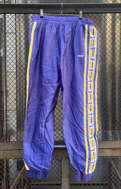 Puma Purple and Yellow Trackpants