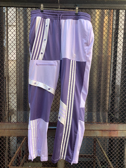 Purple Adidas Patchwork Trackpants, by Danielle Cathari