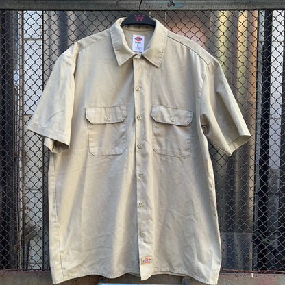 Beige Short Sleeves Dickies Shirt