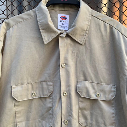 Beige Short Sleeves Dickies Shirt