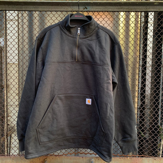 Carhartt 3/4 Zipped Black Sweatshirt