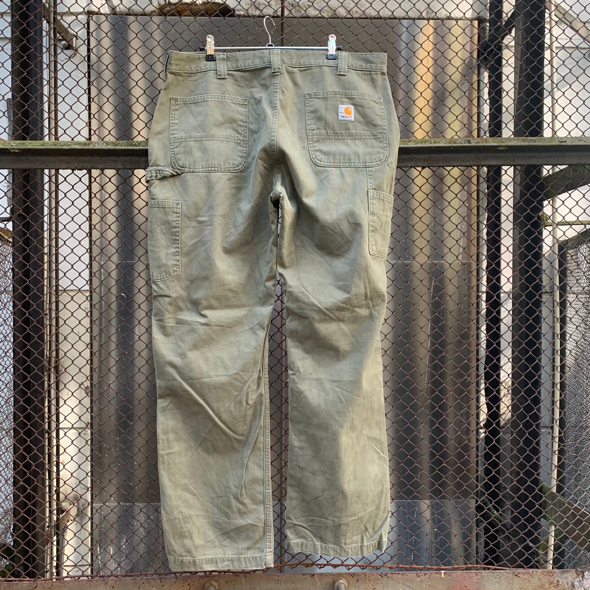 Carhartt, Jeans, Carhartt Green Senim Pants Distressed G2