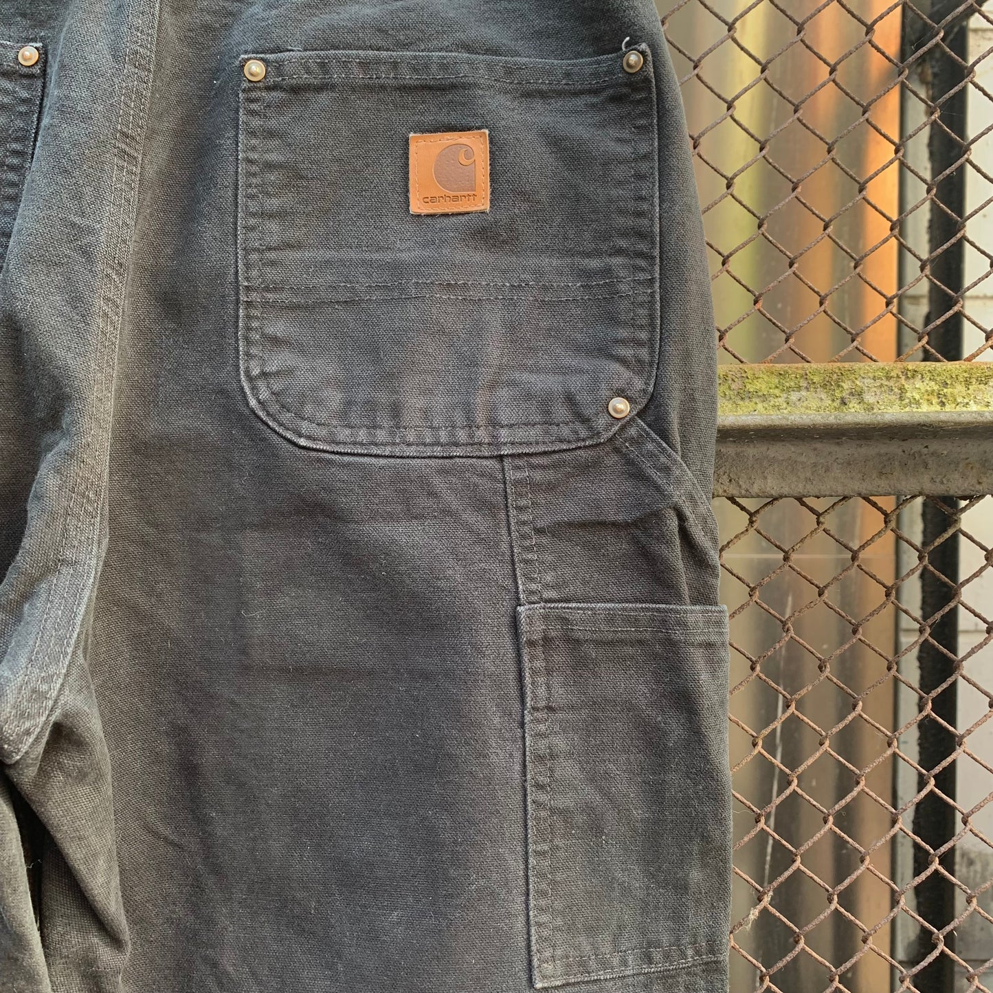 Carhartt Black Carpenter Pants with padded knees