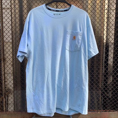 Carhartt Short Sleeves Light Blue Tee-Shirt