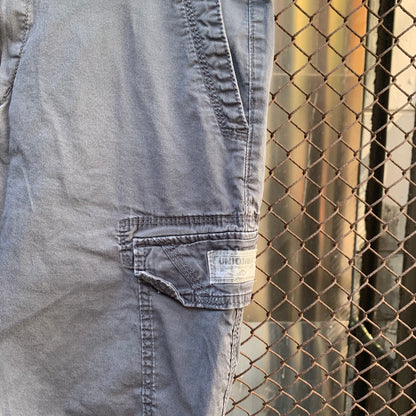 Grey Blue Cargo Shorts