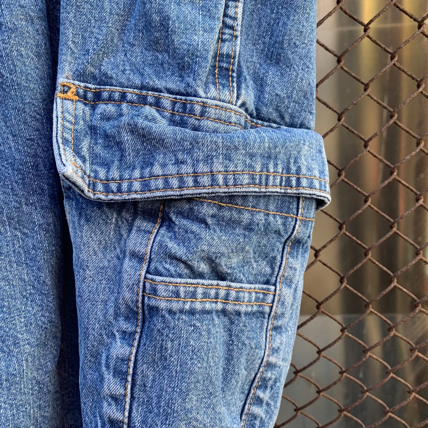 Denim Cargo Shorts