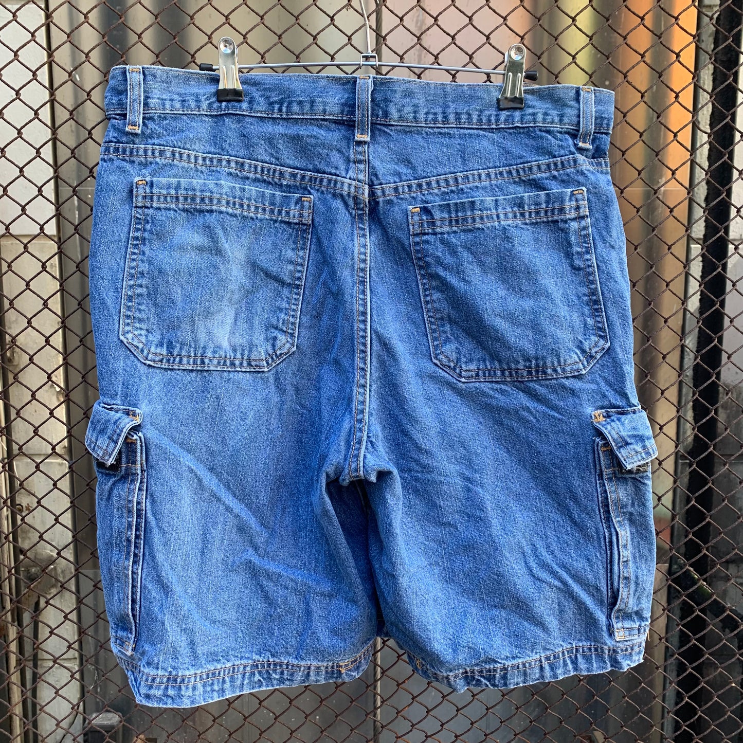 Denim Cargo Shorts