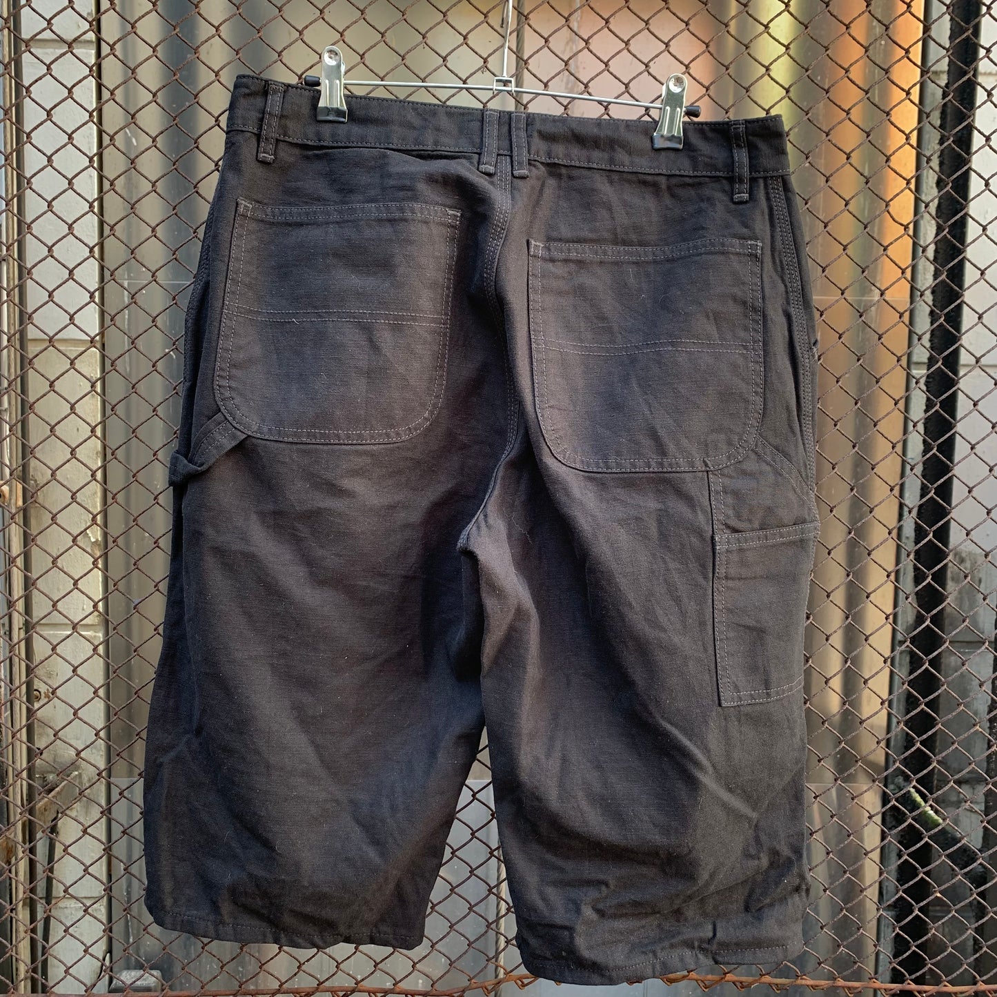 Black Carpenter Long Shorts