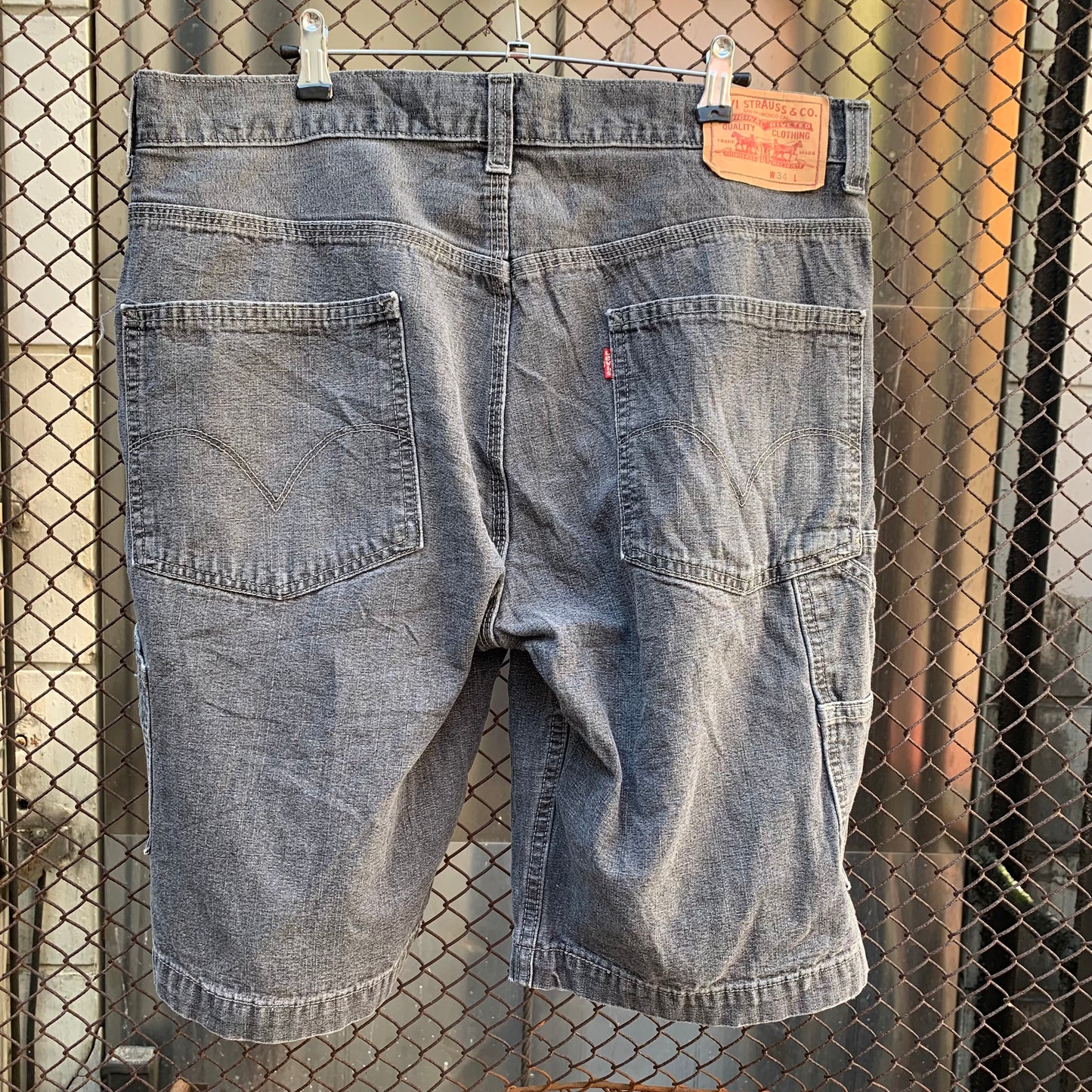 Black Levi's Carpenter Shorts