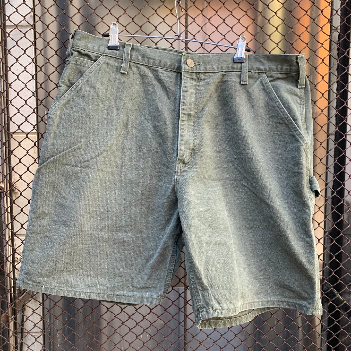 Carhartt Dark Green Carpenter Shorts