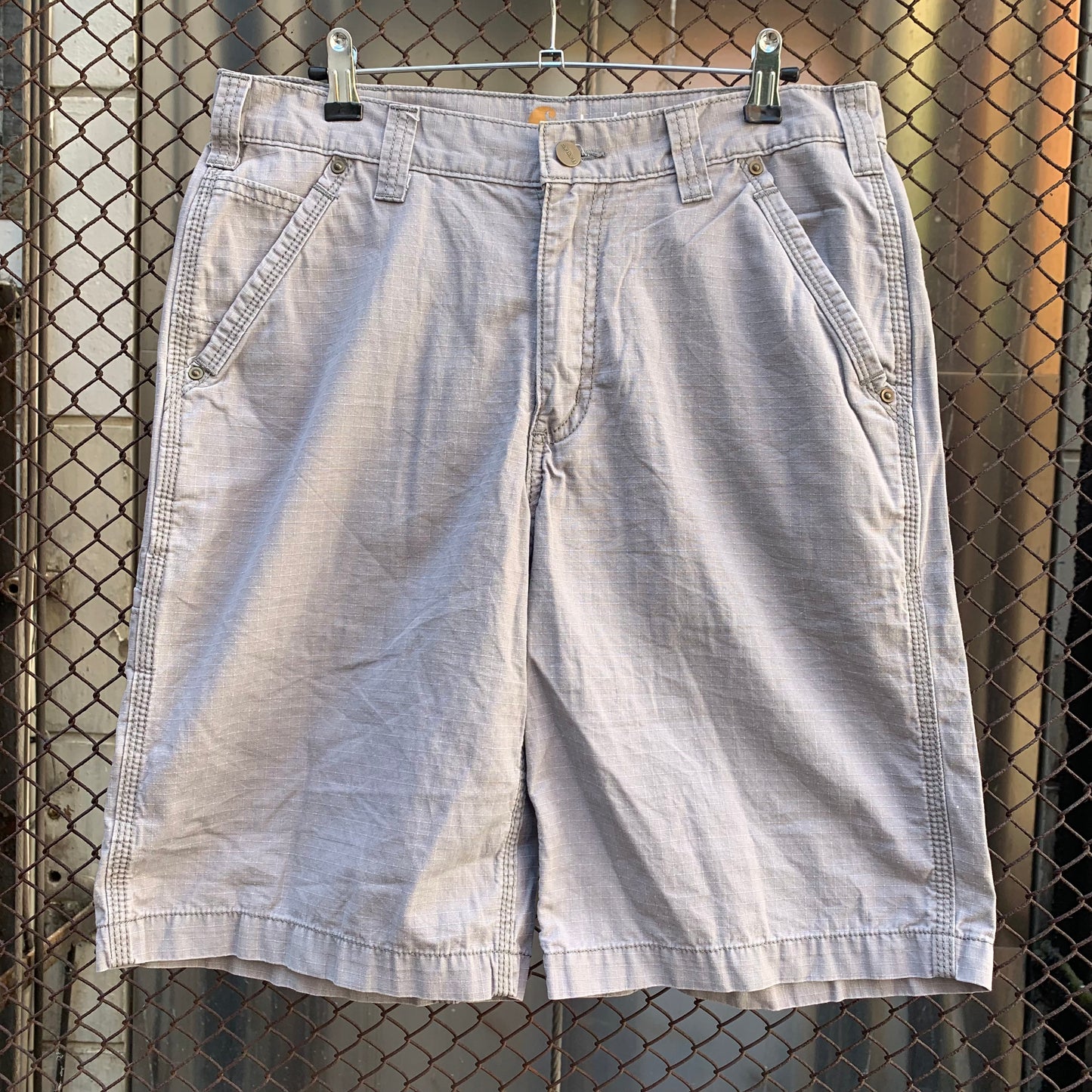 Carhartt Light Grey Side Pocket Shorts