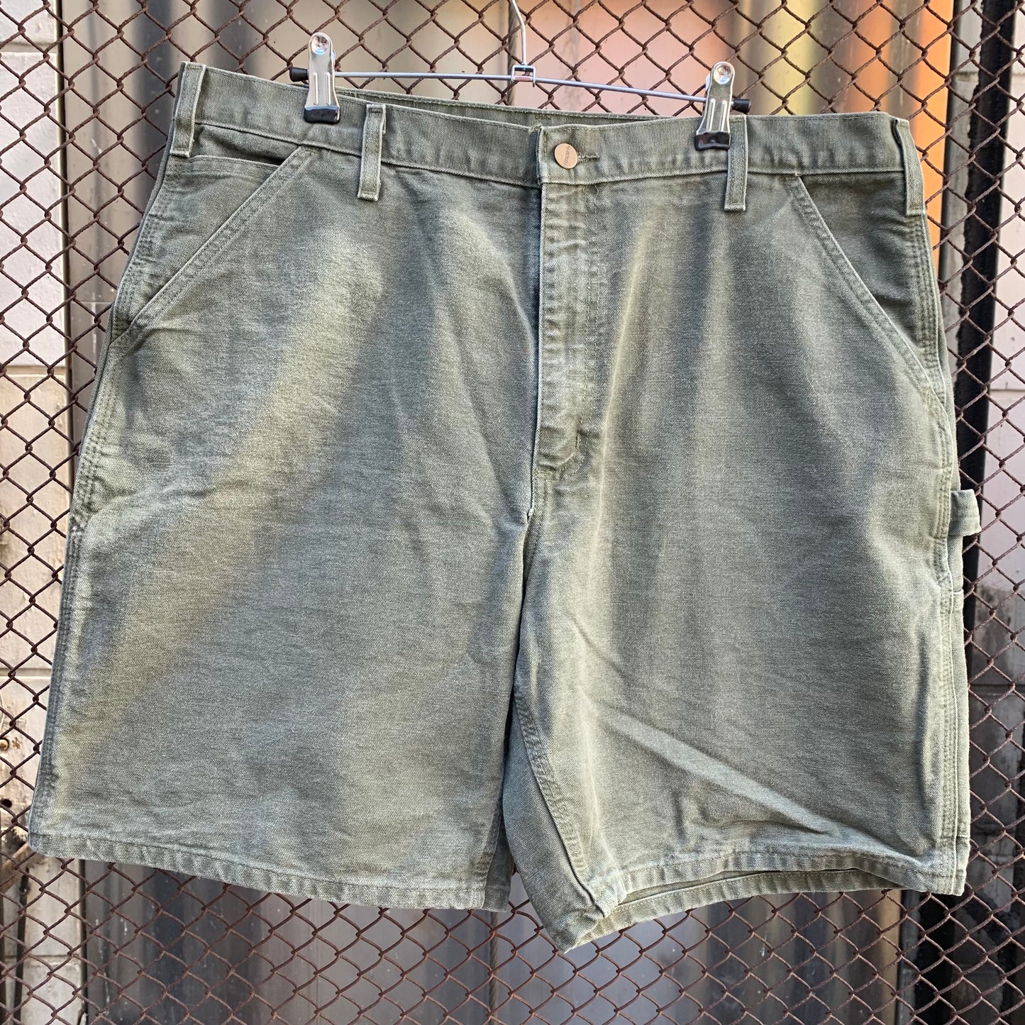 Carhartt Brown Green Carpenter Shorts