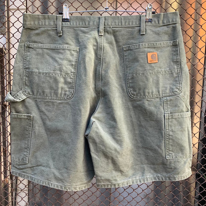 Carhartt Brown Green Carpenter Shorts