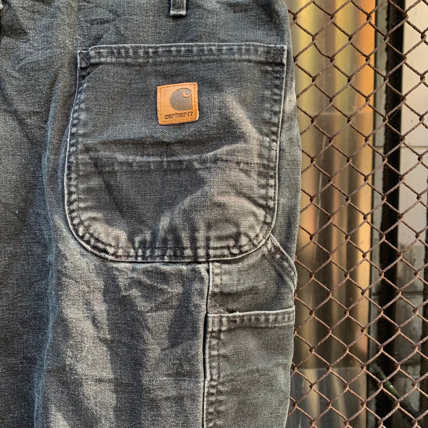 Carhartt Carpenter Dyed Black Shorts