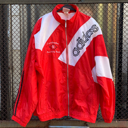 Adidas Red & White Windbreaker