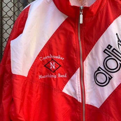 Adidas Red & White Windbreaker