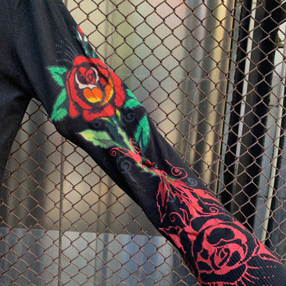 Ed Hardy Long Top - Panther and Roses