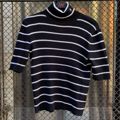 Ralph Lauren Turtle Neck Stripes Top