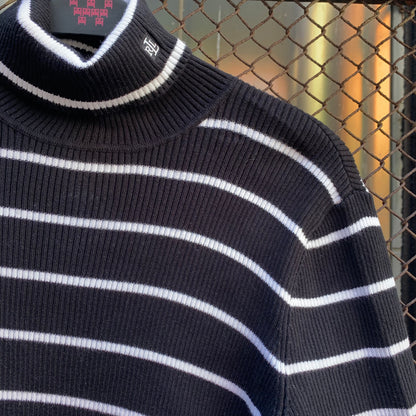 Ralph Lauren Turtle Neck Stripes Top