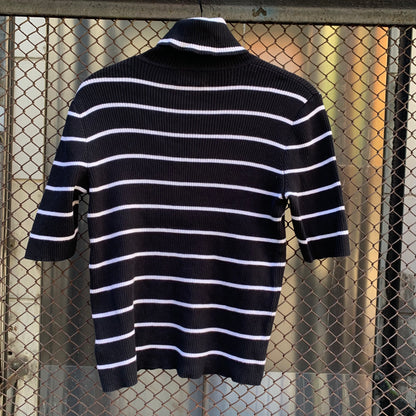 Ralph Lauren Turtle Neck Stripes Top