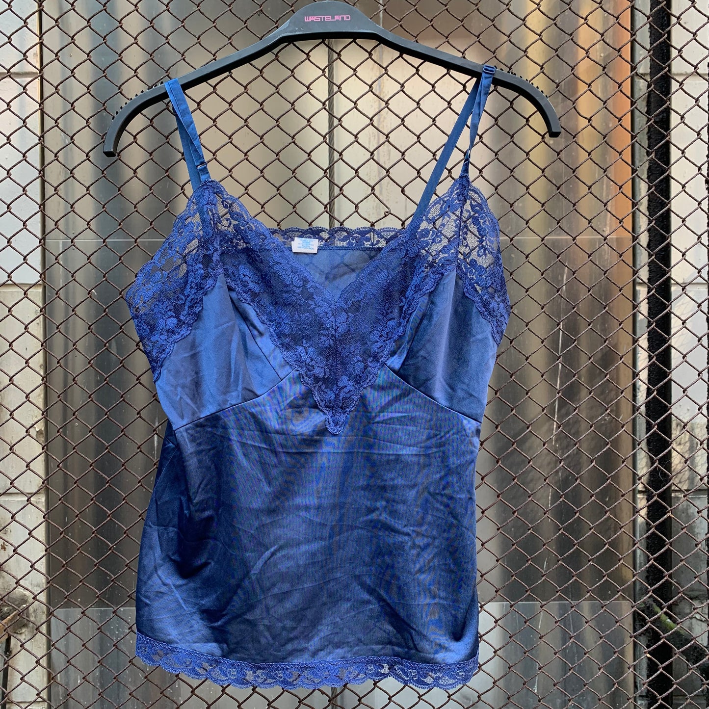 Blue Night Top with Lace