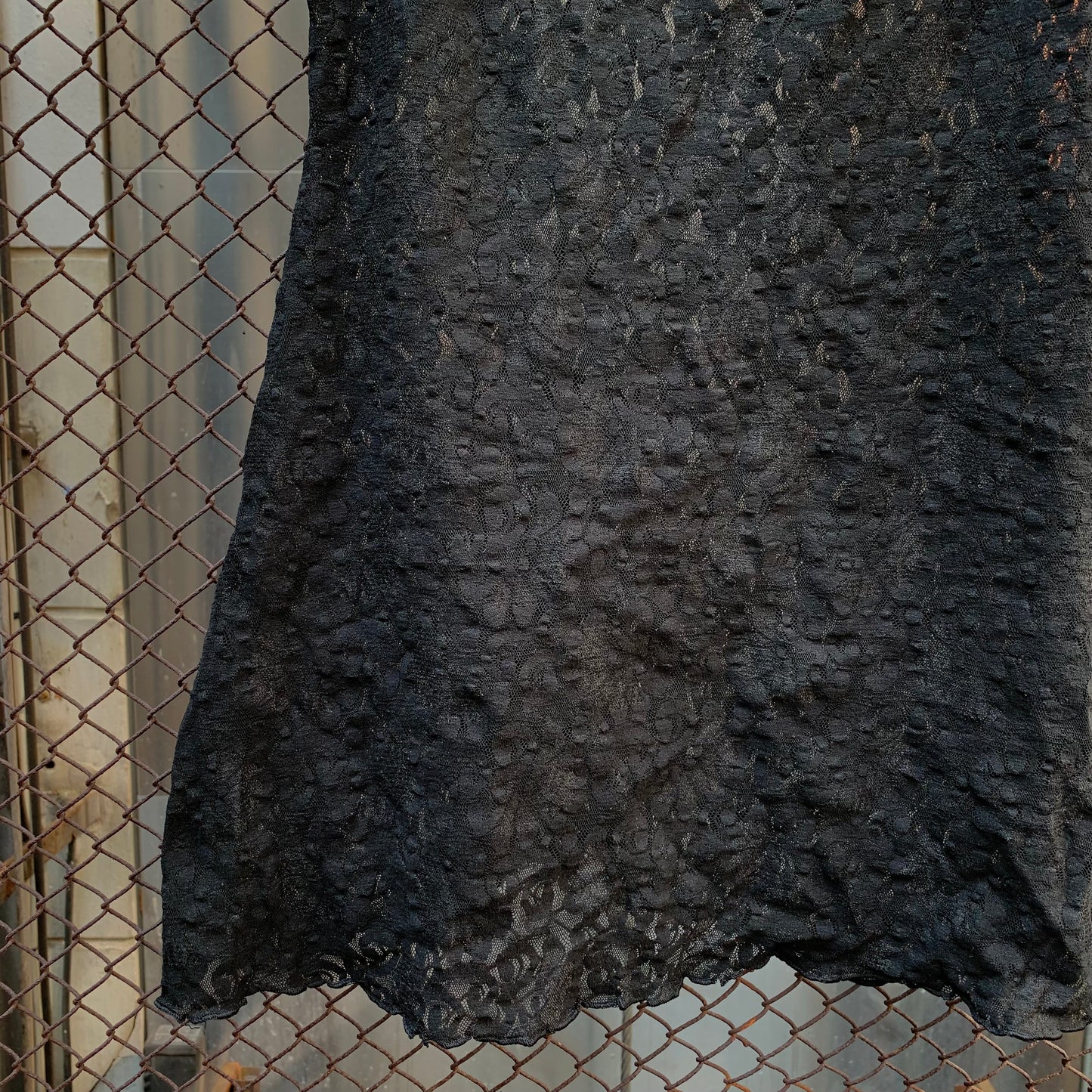 Black Lace Night Top